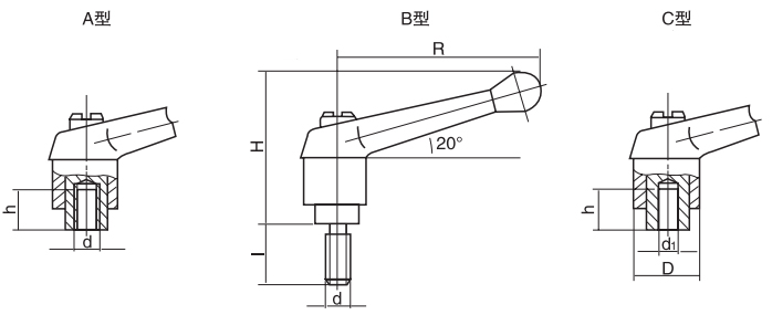 HY8310.12-3可调位紧定手柄结构图