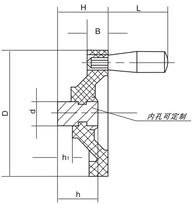 HY8313.8-1背面波纹手轮结构图