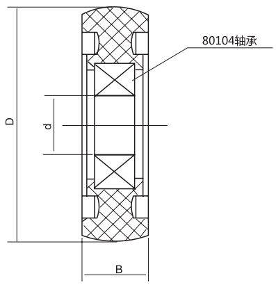 HY8330.4滚压轮结构图