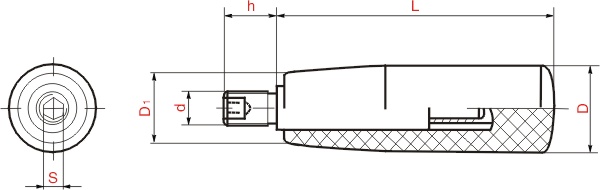 HY8310.5-3转动手柄结构图